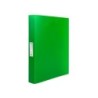 Carpeta liderpapel 4 anillas 25 mm mixtas 43433 polipropileno din a4 verde translucido
