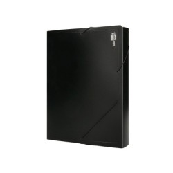 Carpeta liderpapel portadocumentos 36905 polipropileno din a4 negra lomo 50 mm