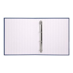 Carpeta de 4 anillas 40mm mixtas liderpapel folio carton forrado paper coat azul