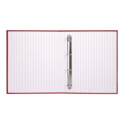 Carpeta de 4 anillas 40mm mixtas liderpapel folio carton forrado paper coat roja