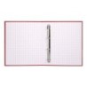 Carpeta de 4 anillas 40mm mixtas liderpapel folio carton forrado paper coat roja