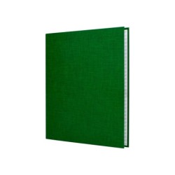Carpeta de 4 anillas 25mm mixtas liderpapel folio cartonforrado paper coat verde