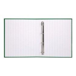 Carpeta de 4 anillas 25mm mixtas liderpapel folio cartonforrado paper coat verde