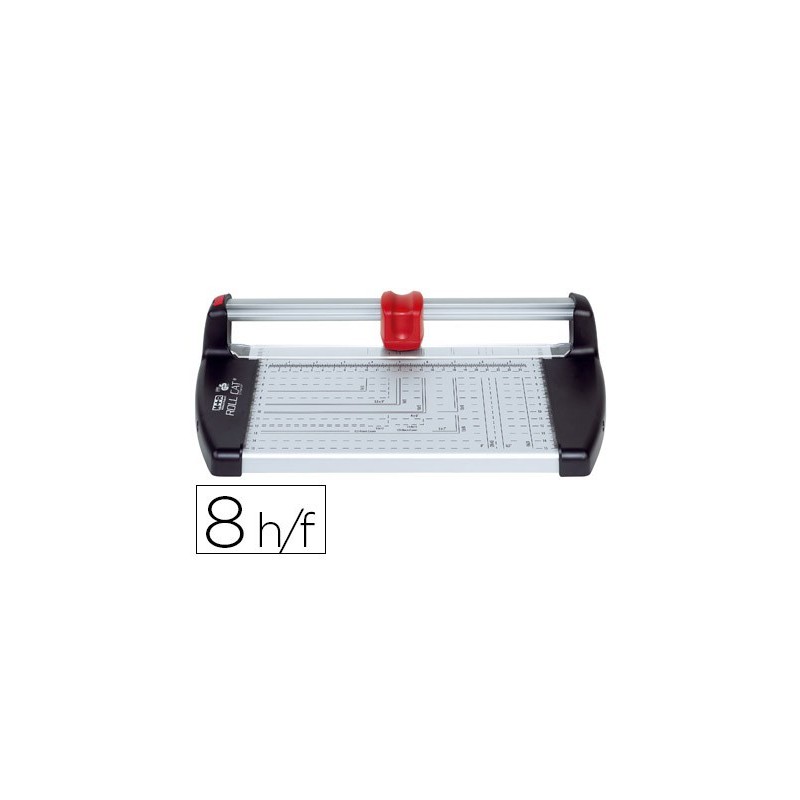 Cizalla mr metalica 6726 de rodillo de 26 cm con base de aluminio