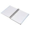 Cuaderno espiral liderpapel a5 micro papercoat tapa forrada 140h 75 gr cuadro5mm 5 bandas 6 taladros negro