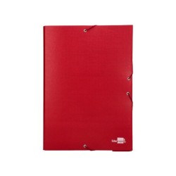 Carpeta proyectos liderpapel folio lomo 70mm carton forradoroja