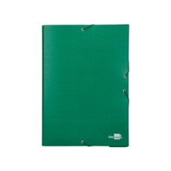 Carpeta proyectos liderpapel folio lomo 70mm carton forradoverde
