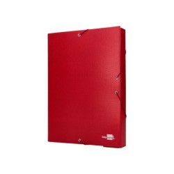 Carpeta proyectos liderpapel folio lomo 50mm carton forradoroja