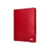 Carpeta proyectos liderpapel folio lomo 50mm carton forradoroja