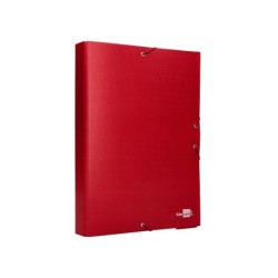 Carpeta proyectos liderpapel folio lomo 50mm carton forradoroja