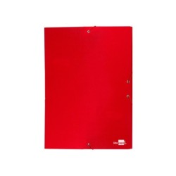 Carpeta proyectos liderpapel folio lomo 30mm carton forrado roja
