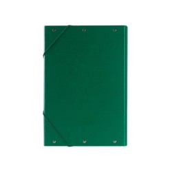 Carpeta proyectos liderpapel folio lomo 30mm carton forrado verde