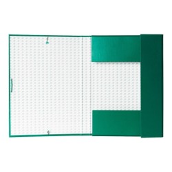 Carpeta proyectos liderpapel folio lomo 30mm carton forrado verde