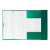 Carpeta proyectos liderpapel folio lomo 30mm carton forrado verde
