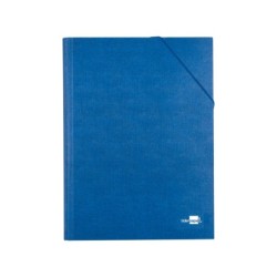 Carpeta clasificadora liderpapel 12 departamentos folio prolongado carton forrado azul