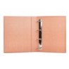 Carpeta de 4 anillas 40mm mixtas liderpapel folio carton cuero forrado compresor plastico