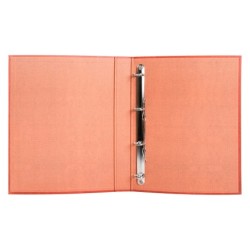 Carpeta de 4 anillas 25mm mixtas liderpapel folio carton cuero forrado compresor plastico