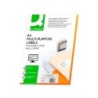 Etiqueta adhesiva q-connect kf10662 tamaño 210x148,5 mm fotocopiadora laser ink-jet caja con 100 hojas din a4