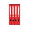 Modulo liderpapel 4 archivadores folio 2 anillas mixtas 25mm rojo