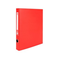 Modulo liderpapel 4 archivadores folio 2 anillas mixtas 25mm rojo