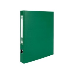 Modulo liderpapel 4 archivadores folio 2 anillas mixtas 25mm verde