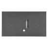 Modulo liderpapel 4 archivadores folio 2 anillas mixtas 25mm negro