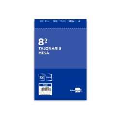 Talonario liderpapel camarero mesa octavo original y copia 231 papel autocopiante