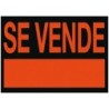 Cartel plastico archivo 2000 \se vende\ rojo fluorescente 500x234 mm