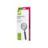 Lupa q-connect cristal aro metalico mango plastico negro 90 mm