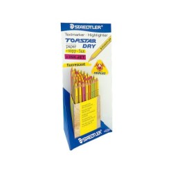 Lapices fluorescente staedtler top star expositor de 48 unidades colores surtidos