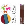 Papel crespon liderpapel 50 cm x 2.5m 34g/m2 marron
