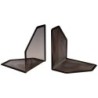 Apoyalibros metalico q-connect kf00857 rejilla negro juego 170x140x135 mm