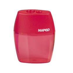 Sacapuntas maped plastico 2 usos con deposito expositor de 20 unidades