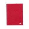 Carpeta clasificadora liderpapel 12 departamentos folio prolongado carton forrado roja