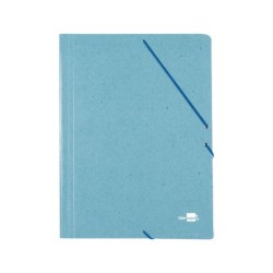 Carpeta liderpapel gomas folio 3 solapas carton prespan verde