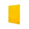 Carpeta liderpapel gomas folio 3 solapas carton simil prespan amarilla