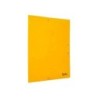 Carpeta liderpapel gomas folio 3 solapas carton simil prespan amarilla
