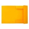 Carpeta liderpapel gomas folio 3 solapas carton simil prespan amarilla