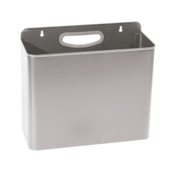 Papelera metalica 99 de pared gris 285x125x325 mm