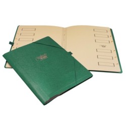 Carpeta clasificador carton compacto saro folio verde 12 departamentos