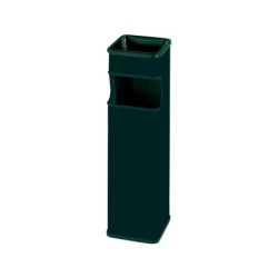 Cenicero papelera cuadrado 403 negro metalico 65x18x18 cm