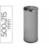Paraguero metalico 301 gris aros cromado 50x21,5 cm