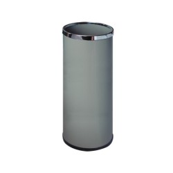 Paraguero metalico 301 gris aros cromado 50x21,5 cm
