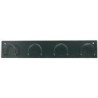 Perchero metalico 611 pared 4 colgadores color negro 55x10x5 cm