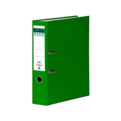 Archivador de palanca elba carton forrado folio verde lomo de 80 mm rado chic