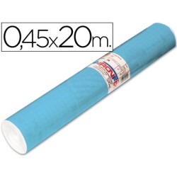 Rollo adhesivo aironfix unicolor azul mate claro 67013rollo de 20 mt