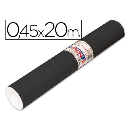 Rollo adhesivo aironfix unicolor negro mate 67004 rollo de 20 mt