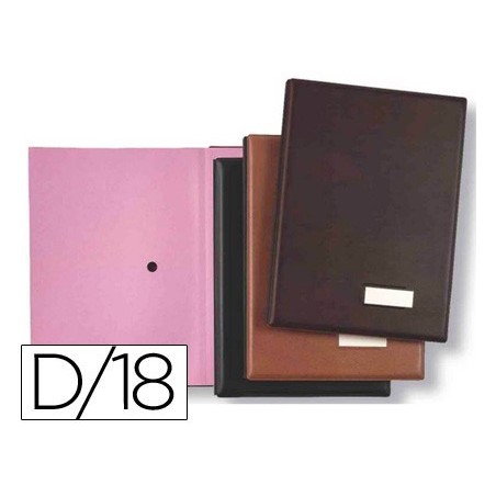 Portafirmas pardo 0875 18 departamentos color negro