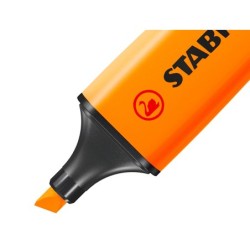 Rotulador stabilo boss fluorescente 70 naranja