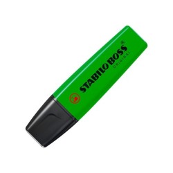 Rotulador stabilo boss fluorescente 70 verde